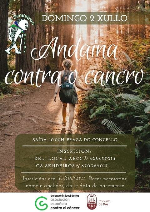 Cartel da Andaina contra o cancro