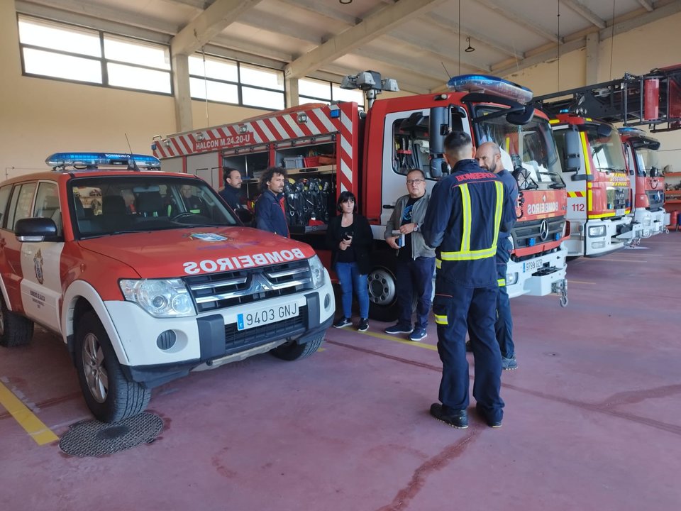 Ana Ermida amosa o seu apoio ao colectivo de bombeiros