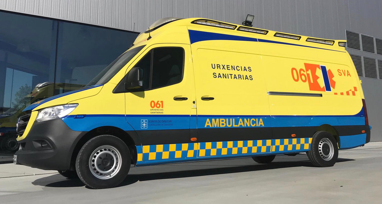 ambulancia atropello Ribadeo