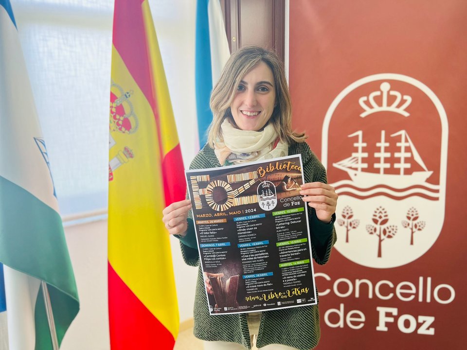 100424 INÉS LÓPEZ COUTO PRESENTA AS ACTIVIDADES DE PRIMAVERA DA BIBLIOTECA MUNICIPAL DE FOZ