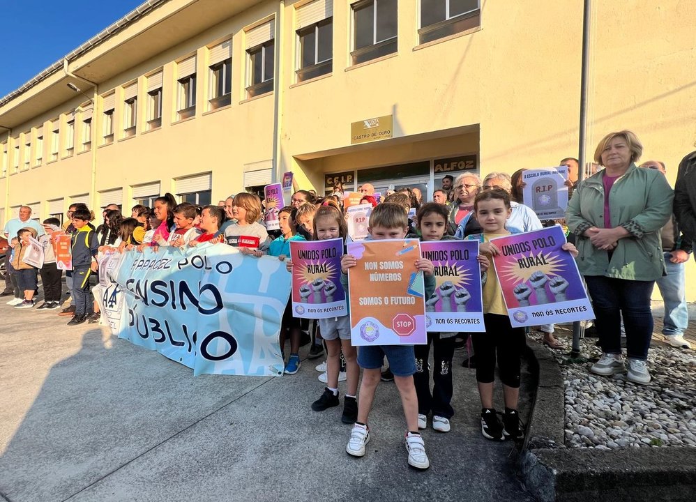 Nueva manifestación del CEIP Castro de Ouro