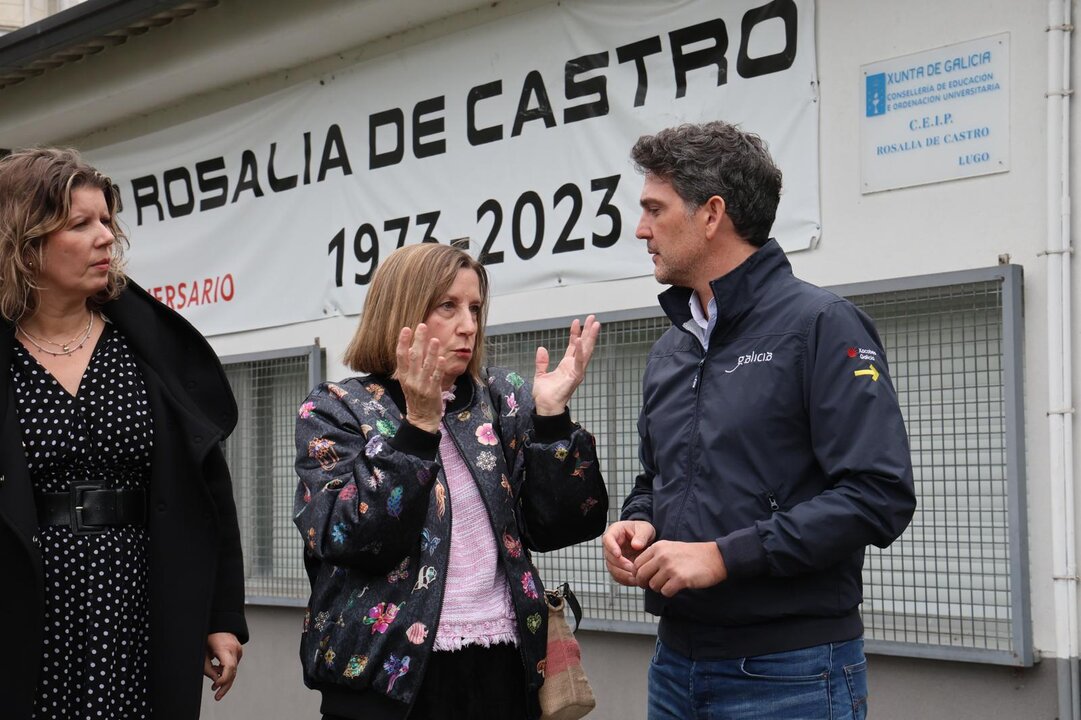 CEIP Rosalía de Castro, visita de Javier Arias