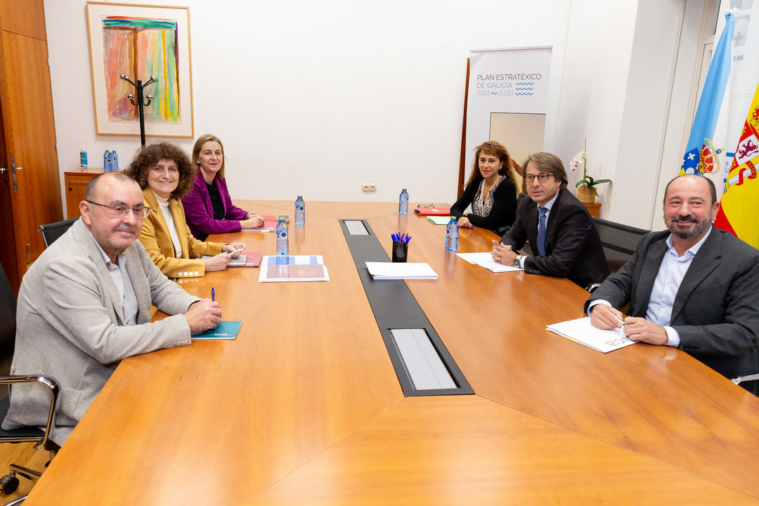 Reunión de Miguel Corgos y Goretti Sanmartín