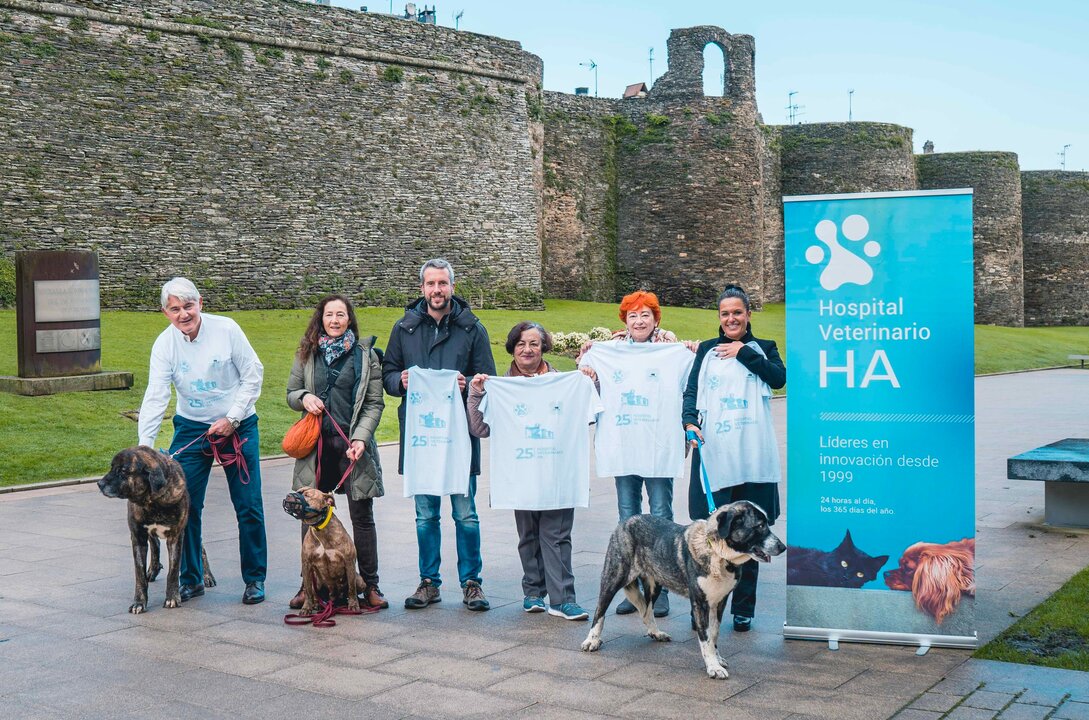 Andaina solidaria en apoyo de las entidades animalistas de Lugo