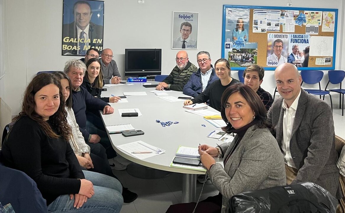 Candia e Nodal reunión PP Vilalba