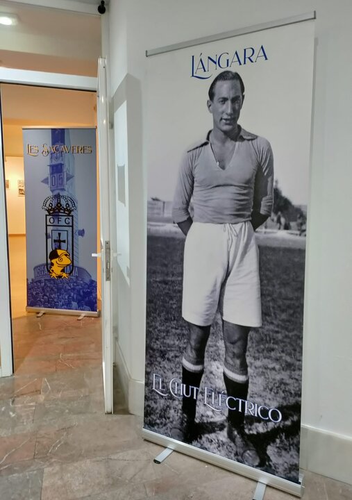 Exposición de Isidro Lángara, futbolista del Real Oviedo