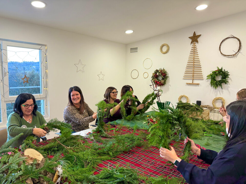 Taller navideño de la UNED de Lugo