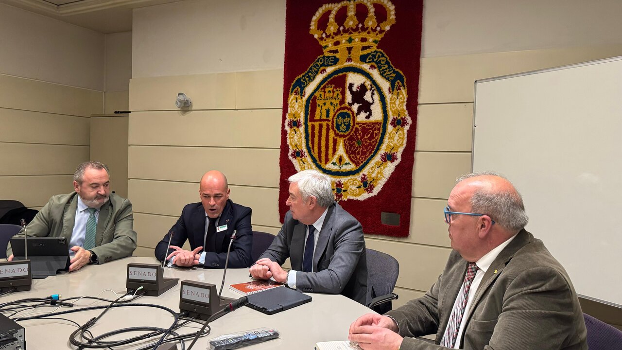 Reunión senadores PP Lugo e presidente Cámara Comercio