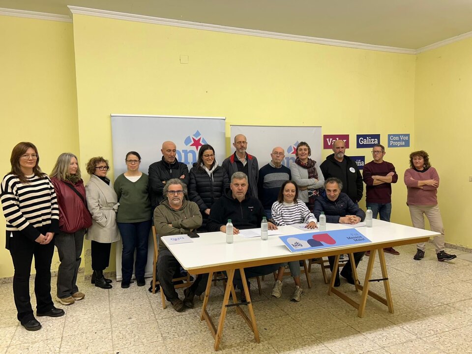 Foto de archivo del BNG de Foz en rueda de prensa en diciembre de 2024