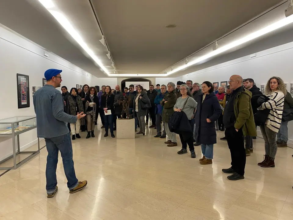 Presentación de la exposición Universo Vizoso en el Pazo de San Marcos