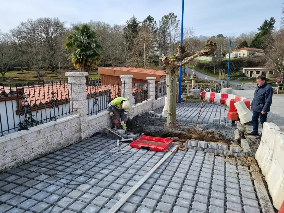 Obras de rehabilitación de A Peneda, en Monterroso