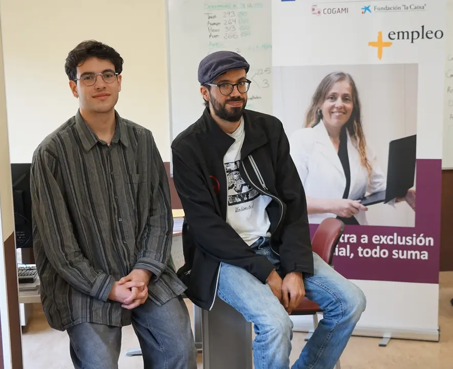 Pedro Fernández y Lucas Santomé, orientadores del programa Más Empleo de Cogami