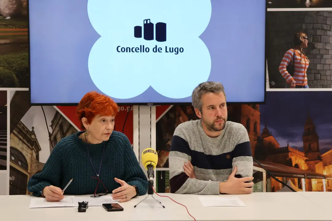 Rubén Arroxo y Maite Ferreiro presentaron las actividades del Entroido 2025 de Lugo